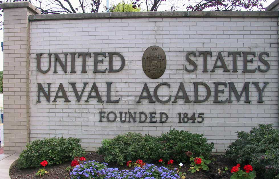 Naval Academy sign