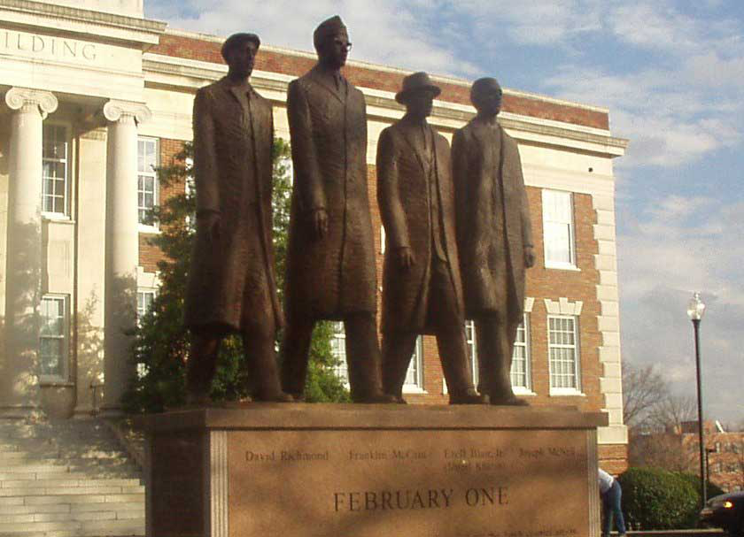 Greensboro Four statue