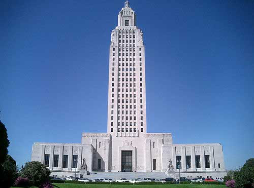 The Louisiana state Capitol building