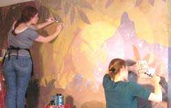 Mural restoration