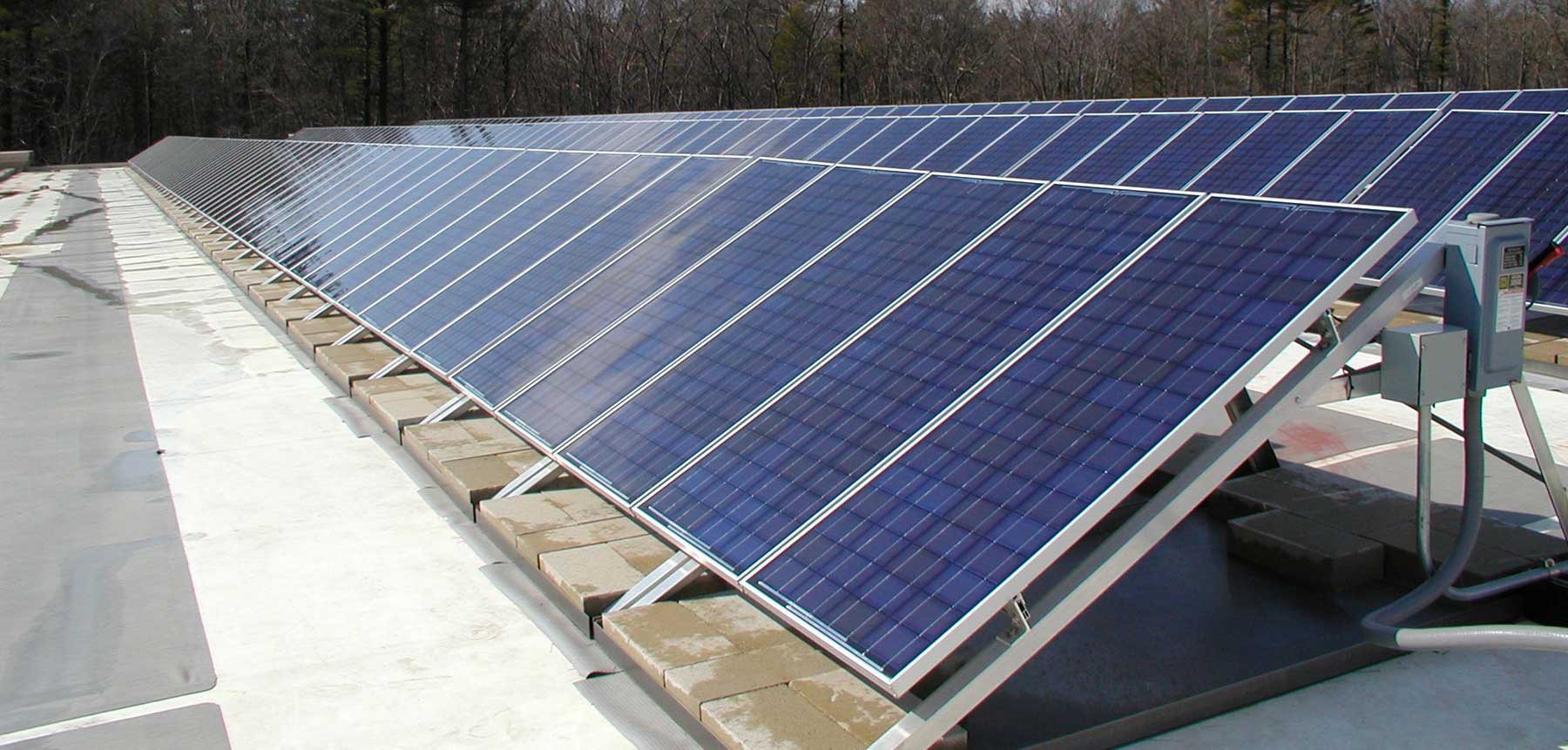Rooftop solar arrays