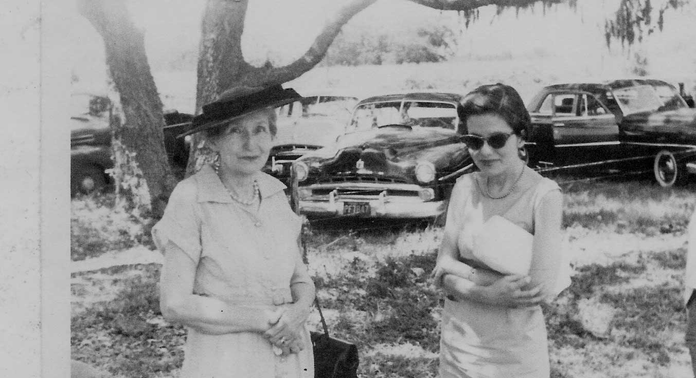The late Mary E. McKinney (right) with her mother Elizabeth Dee Carnes McKinney in an undated photo (photo courtesy of the University of Texas at San Antonio)