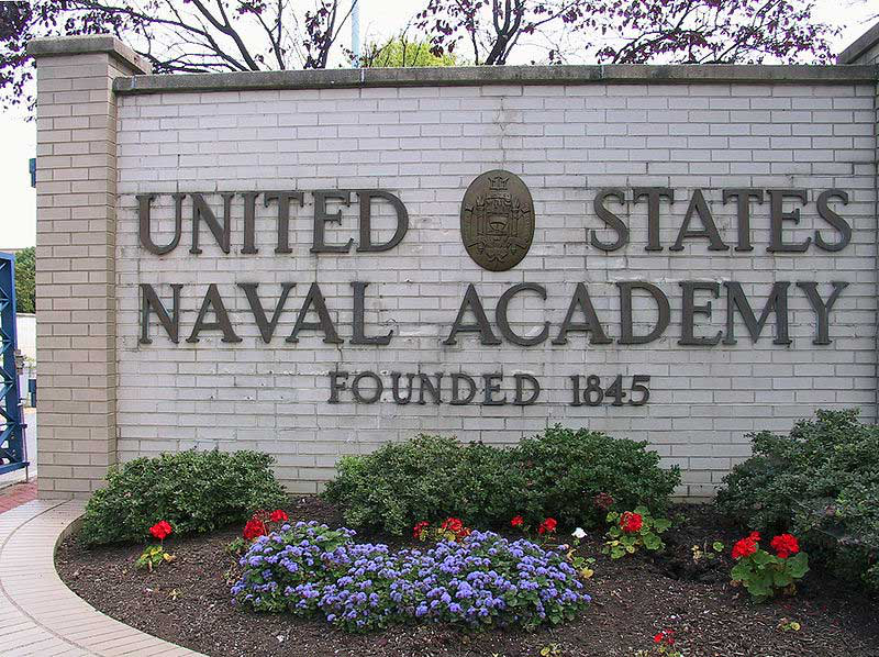 U.S. Naval Academy sign
