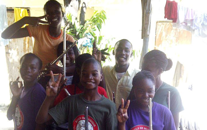 Haitian music students
