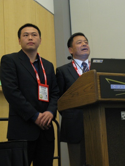 Guangfa Wang (right), principal of Beijing Royal School, touts his students’ work ethic.