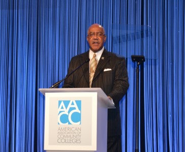 Dr. Walter Bumphus said he chose to dedicate his career to community colleges because he found his own background to be similar to that of the students he served.