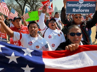 Latinos at this past Saturday’s anniversary commemorating the March on Washington.