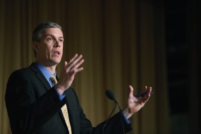 Secretary Arne Duncan addresses HBCU Leaders at the National HBCU Week Conference.