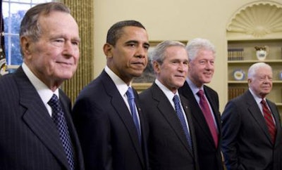 President Barack Obama and former presidents Jimmy Carter, Bill Clinton and George W. Bush will all speak at a three-day summit to honor the 50th anniversary of the signing of the Civil Rights Act.