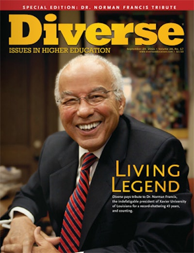 Click on cover image for the Diverse September 29, 2011 tribute edition to Dr. Norman C. Francis.