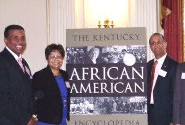 From left to right: Dr. Gerald Smith, Dr. Karen Cotton McDaniel, and Dr. John Hardin (photo courtesy of Western Kentucky University)