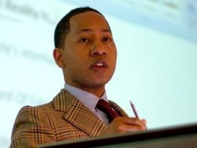 Amos Jones, an associate professor at Campbell Law School, remains hopeful that reparations could become reality based on the United States’ history of “self-correction” of law and policy. (Photo courtesy Amos Jones)