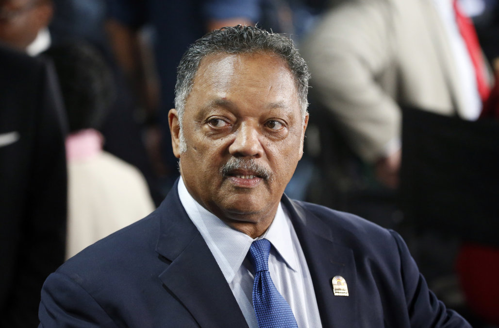 Jesse Jackson attends the Democratic National Convention in Philadelphia