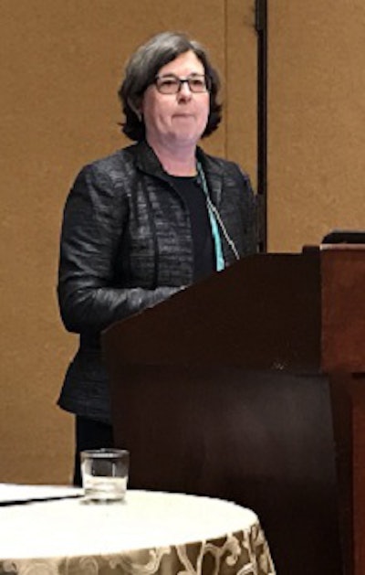 Dr. Karen A. Stout, president of Achieving the Dream, addresses the conference.