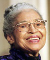 FILE PHOTO OF CIVIL RIGHTS ACTIVIST ROSA PARKS AT MEDAL CEREMONY INWASHINGTON.