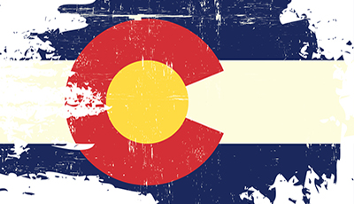 Scratched Colorado Flag