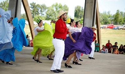Traditional Latin folkloric dancing at UAC Fiesta Fest 2018.