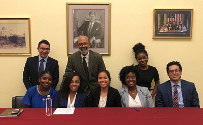 Dr.Michael Lomax (center, standing) with KIPP fellows.