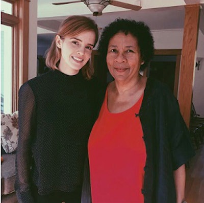 bell hooks with actress Emma Watson