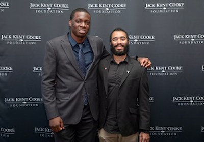 2018 Graduate Scholars Jonah Okike-Hephzibah (L) and Sebastian Roubert Martinez (R).