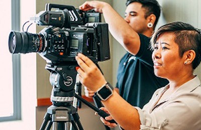 Film students at California State University Los Angeles. Photo by Heather Fipps