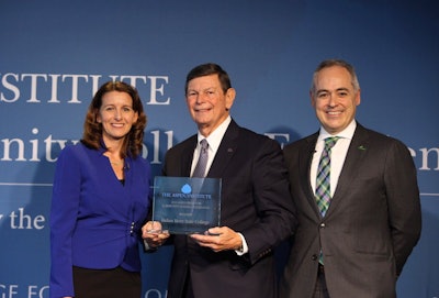 Dr. Edward R. Massey receiving the 2019 Aspen Prize for Community College Excellence
