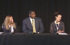 Yuderka Cruceta, DeJoiry McKenzie-Simmons and Nada Elhawary