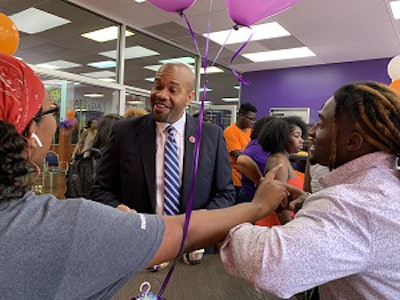 A. Zachary Faison at an Edward Waters College event.