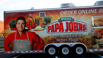Parked at Papa John&rsquo;s world headquarters in Louisville, Kentucky