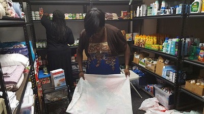The campus food pantry at Savannah State University.
