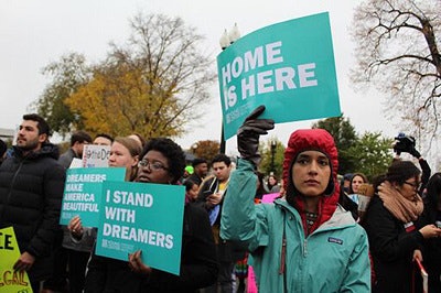 Rally for DACA outside the Supreme Court on Nov. 12.