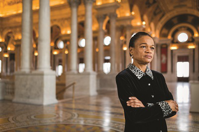Beverly Lindsay, for St. Mary&rsquo;s College in San Antonio, TX. Photographed at the Library of Congress in Washington, DC. [photo copyright Matthew Rakola]