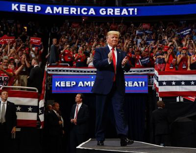 Donald Trump announced the 2020 re-election campaign in Orlando, Florida, 18 June 2019
