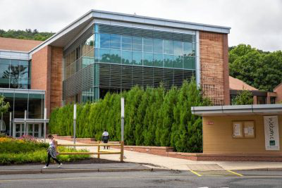 The Greenfield Community College main campus building.