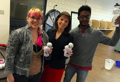 Dr. Diana M. Doyle with Arapahoe Community College students.