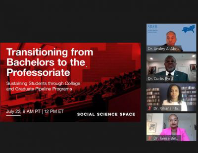 Transitioning From Bachelors to the Professoriate Webinar Photo