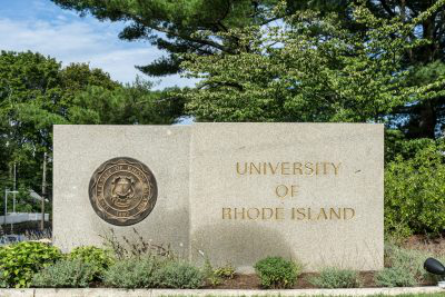 University of Rhode Island entrance sign
