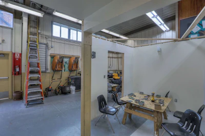 Cincinnati Job Corps carpentry training facilities.