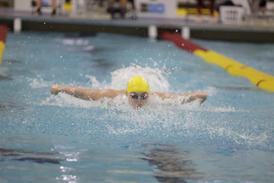 Three-time Olympic medalist in swimming Maggie MacNeil of University of Michigan. (Courtesy of Michigan athletics)