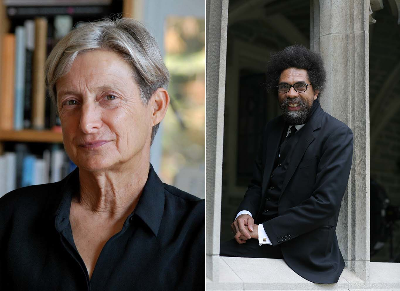 Philosophers Dr. Judith Butler and Dr. Cornel West, The New School's 2021-22 Presidential Visiting Scholars
