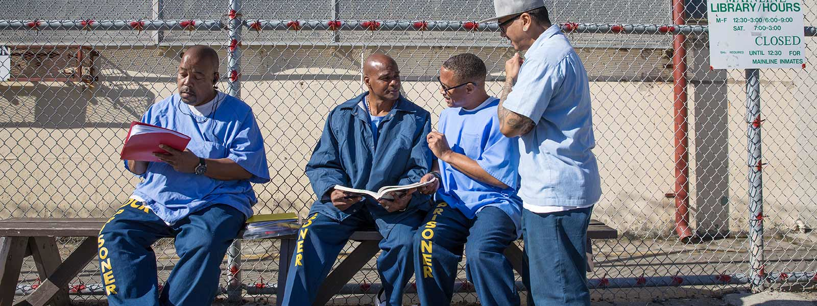 Incarcerated students from Mount Tamalpais College at San Quentin State Prison