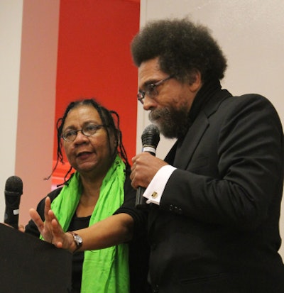 bell hooks with Dr. Cornel West