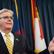 Texas Lt. Gov. Dan Patrick at a press conference on July 21, 2021