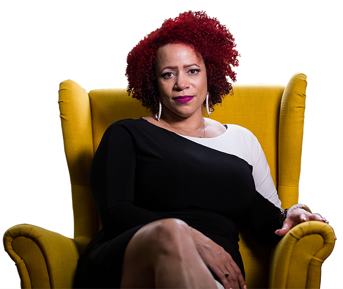 Nikole Hannah-Jones, journalist and Knight Chair in Race and Journalism at the Cathy Hughes School of Communications at Howard University.