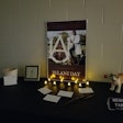 The memory table set up outside the Speech Language Pathology Office at Alabama A&M University.