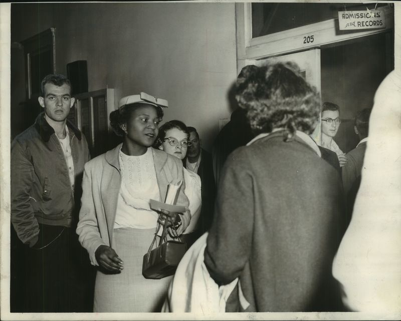 1956 Press Photo of Autherine Lucy.