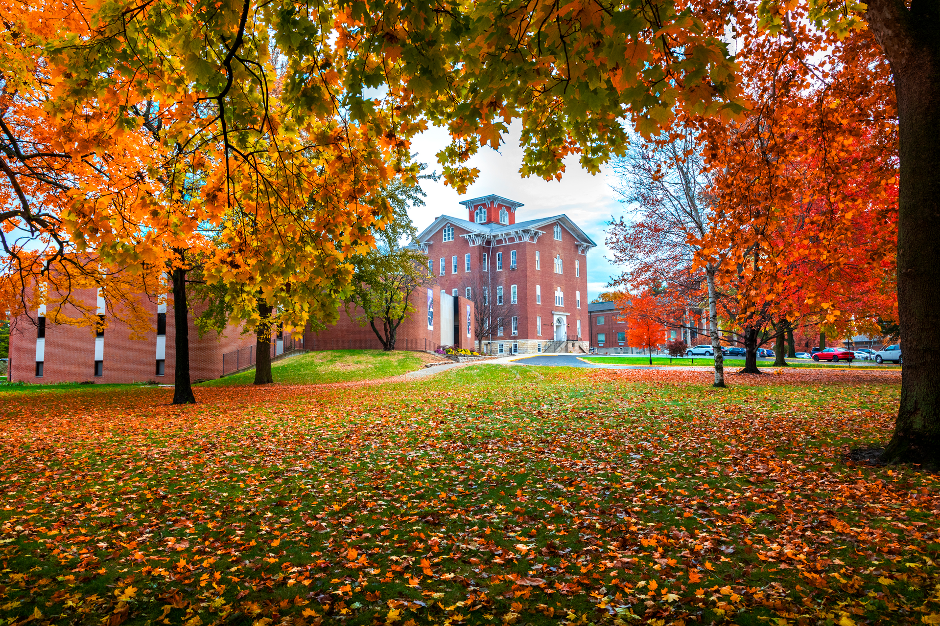 The Lincoln College campus in fall.