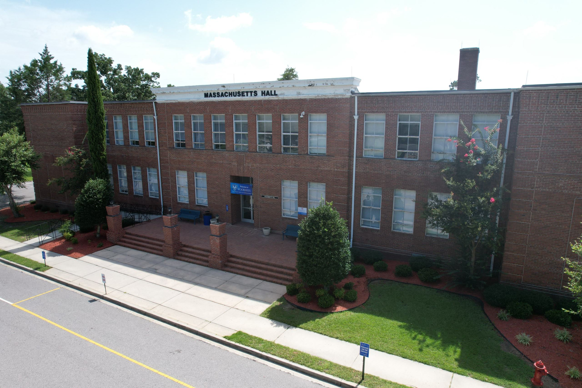 Massachusetts Hall, on the Voorhees College campus, was built in 1930. Its rehabilitation will be funded with this new grant.