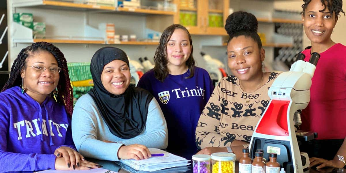 Trinity Washington University students