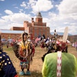 A pow wow graduation celebration on MSU Denver's campus. Photo by Abreham Gebreegziabher.
